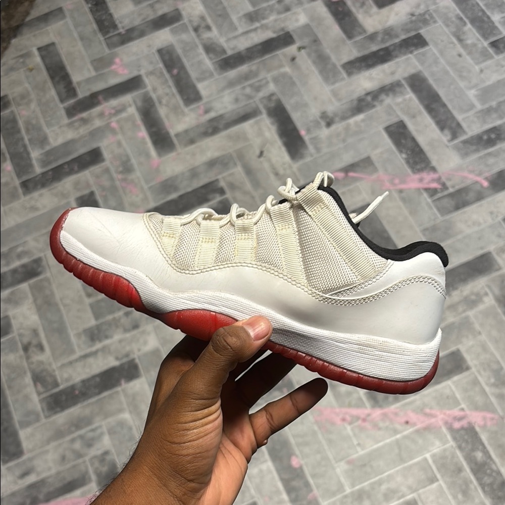 Jordan Kids Shoes in White and Red
